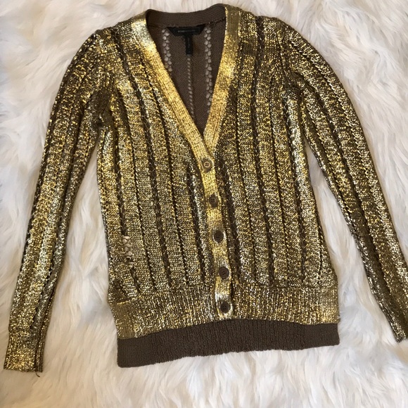 BCBGMaxAzria Sweaters - BCBGMaxAzria metallic “Reyes” cardigan